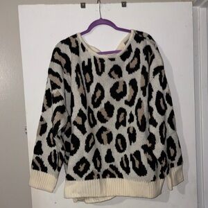 NWOT Leopard Print Women's Sweater
